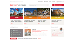 Desktop Screenshot of cervenykostelec.cz